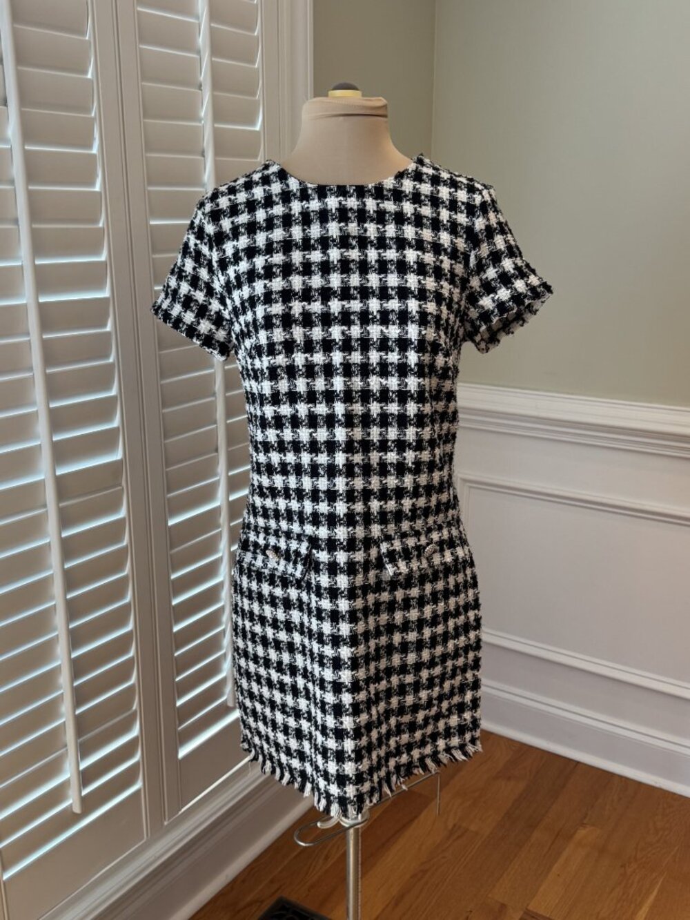 bebop Black and White Houndstooth Dress - NWT - Size M
